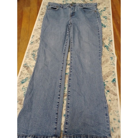 Lauren Ralph Lauren Denim - LRL Ralph Lauren Jeans Womens 14P Petite Mid Rise Bootcut Stone Wash Blue Denim